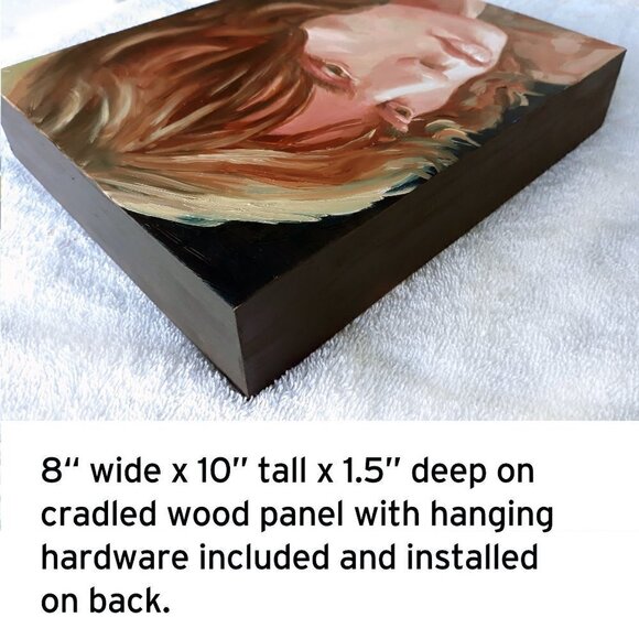 "Classic Mick" Original Oil Painting by Robin White - Oil on Wood Panel 8x10" - Picture 4 of 7